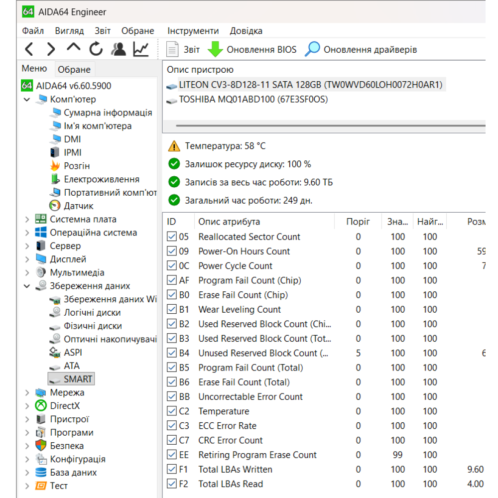 БВ ноутбук Acer Aspire E5-575 15.6" FHD / i3-7100U / 8 Gb / 128 Gb SSD + 1000 Gb HDD / Intel HD 620