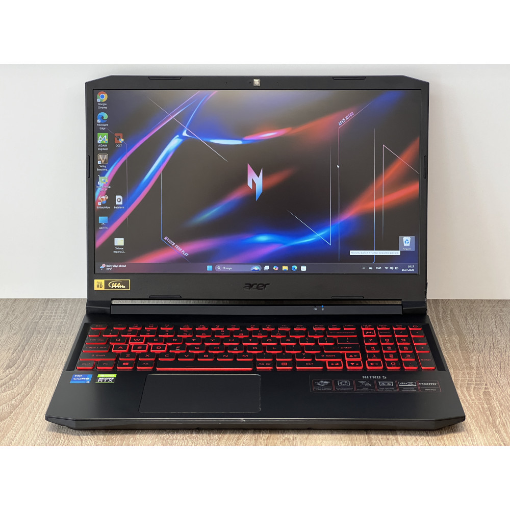 БВ ноутбук Acer Nitro 5 AN515-57-5700 15.6" FHD 144GHz / i5-11400H / 16GB / 512Gb SSD / NVIDIA GeForce RTX 3050Ti (4 Gb)
