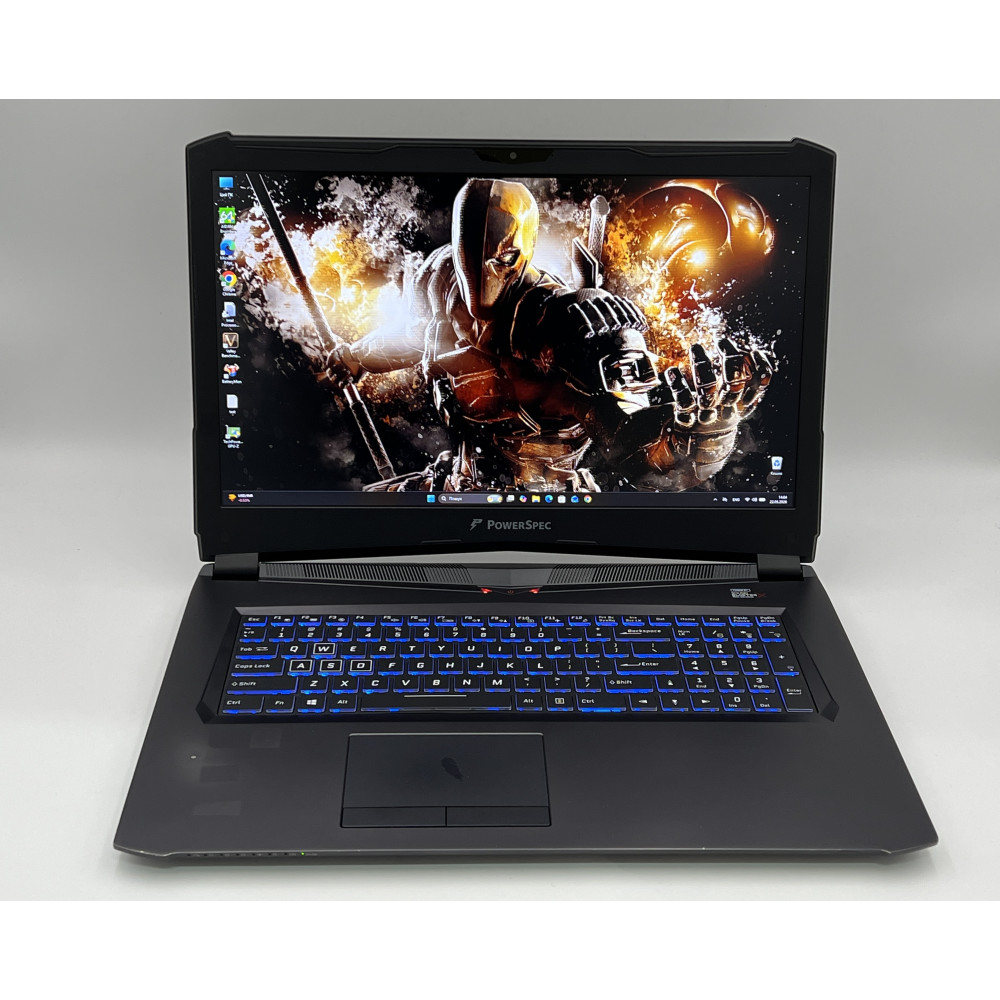 БВ ноутбук Clevo PowerSpec 1710 17.3" FHD/IPS / i7-7700HQ / 16 Gb / 256 Gb SSD + 1 Tb HDD / NVIDIA GeForce GTX 1070 (8 Gb)
