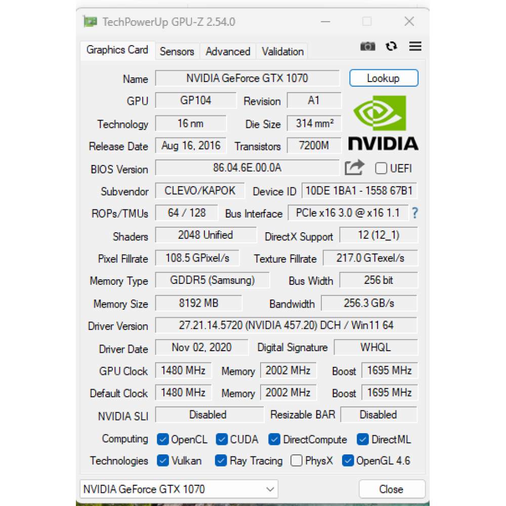 БВ ноутбук Clevo PowerSpec 1710 17.3" FHD/IPS / i7-7700HQ / 16 Gb / 256 Gb SSD + 1 Tb HDD / NVIDIA GeForce GTX 1070 (8 Gb)