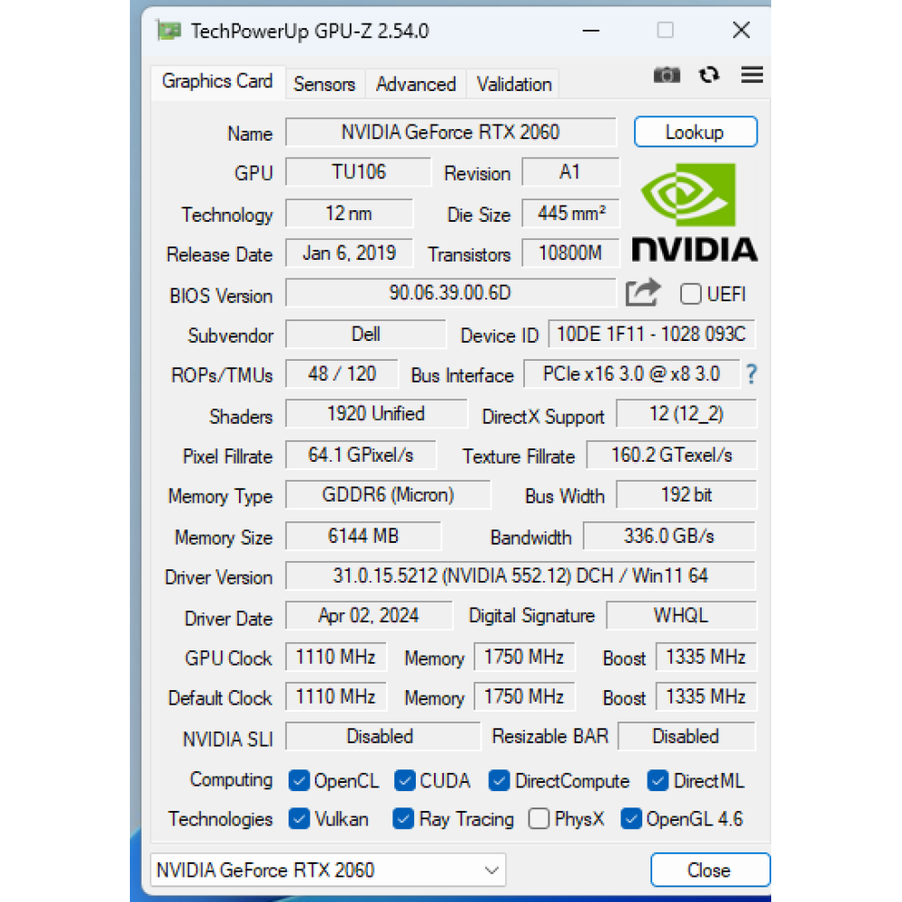 БВ ноутбук Dell Alienware m17 R2 17.3" FHD/IPS 144 Hz / i7-9750H / 16 Gb / 512 Gb SSD / NVIDIA GeForce RTX 2060 (6 Gb)