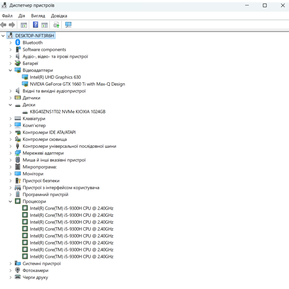 БВ ноутбук Dell G3 3590 15.6` FHD/IPS Матовий / i5-9300H / 16Gb / 1024Gb SSD / NVIDIA GeForce GTX 1660Ti (6 Gb)