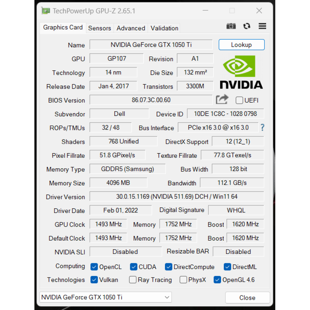 БВ ноутбук Dell Inspiron 7567 15.6" FHD / i5-7300HQ / 16GB  / 256Gb SSD / NVIDIA GeForce GTX 1050Ti (4 Gb)