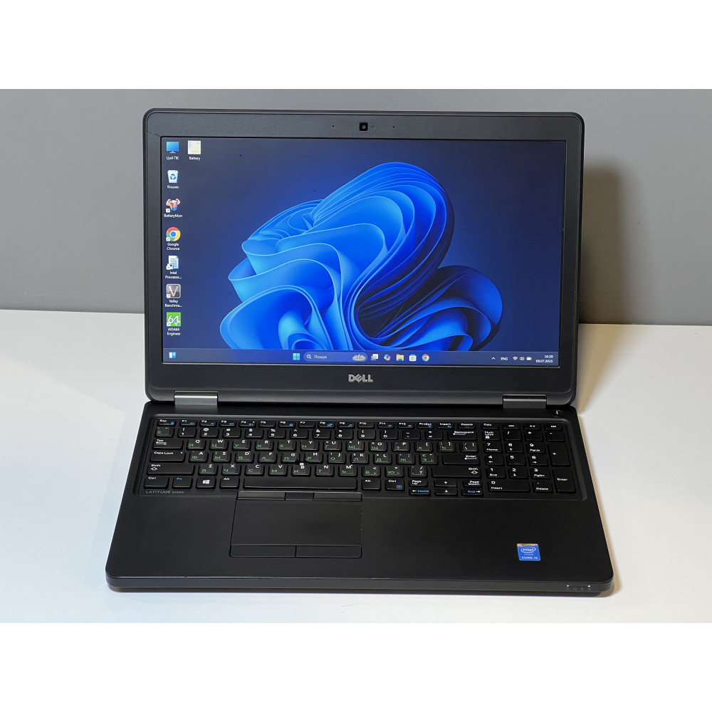БВ ноутбук Dell Latitude E5550 15.6" Матовий / i5-5200U / 8GB / 180GB SSD / Intel HD Graphics 5500