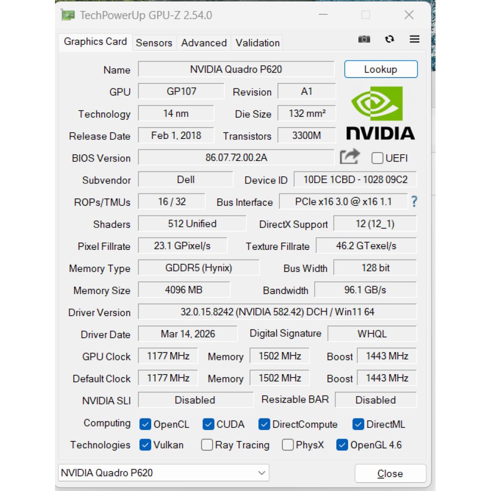 БВ ноутбук Dell Precision 3551 15.6" FHD/IPS Touch /i7-10850H / 16 Gb / 512Gb SSD / NVIDIA Quadro P620 (4 Gb)