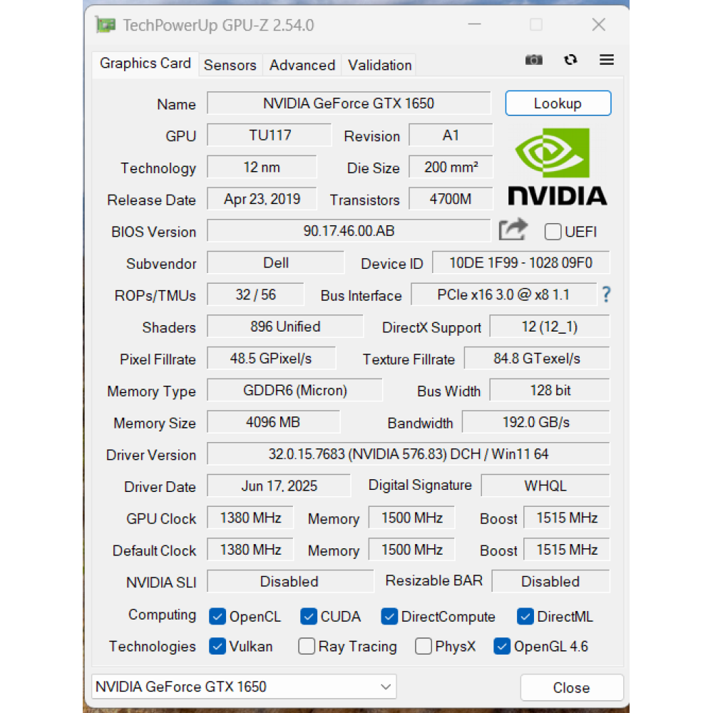БВ ноутбук Dell Vostro 7500 15.6" FHD/IPS / i5-10300H / 16GB / 512GB SSD / NVIDIA GeForce GTX 1650 (4 Gb)