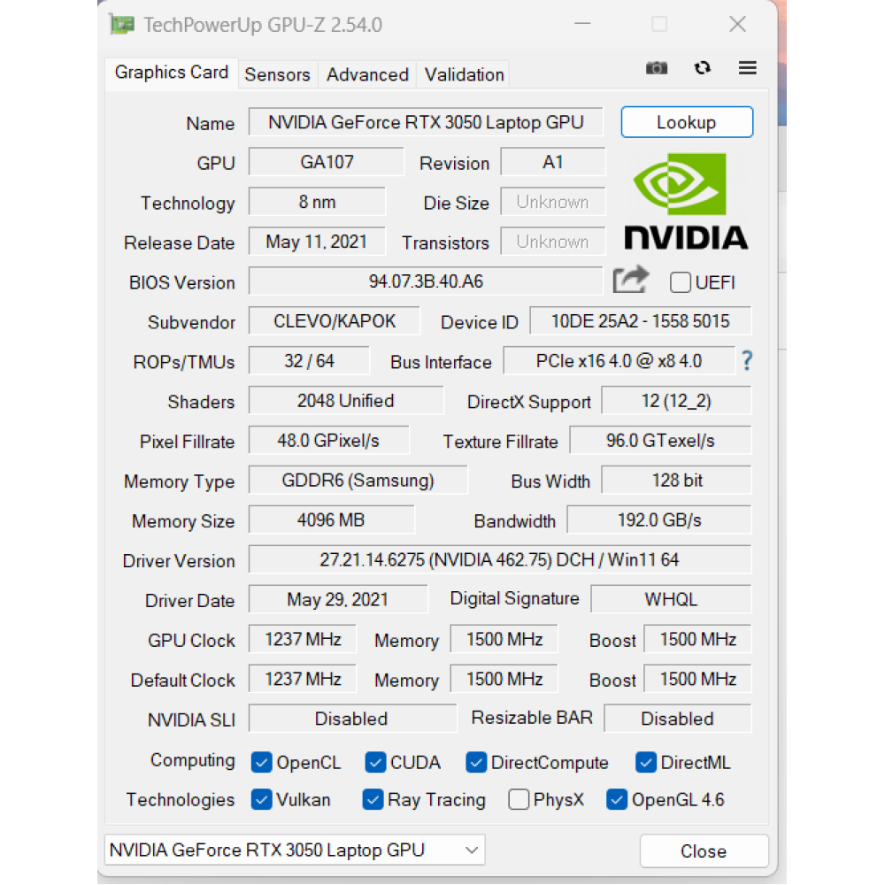БВ ноутбук Gigabyte G5 GD 15.6" FHD/IPS 144Hz / i5-11400H (6x12) / 16 Gb / 512Gb SSD / NVIDIA GeForce RTX 3050 (4 Gb)