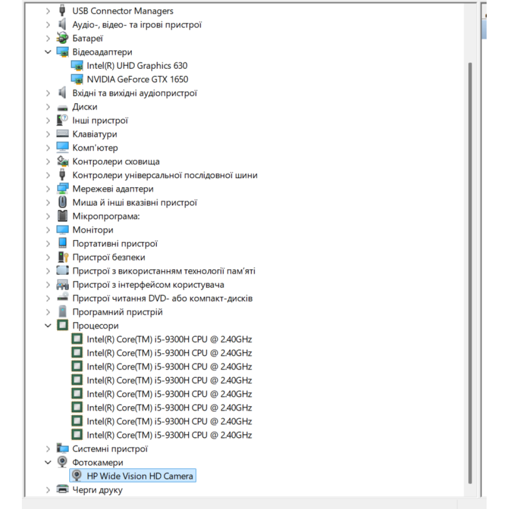 БВ ноутбук HP Pavilion 15-dk0056wm 15.6" FHD/IPS Матовий / i5-9300H / 16 Gb DDR4 / 480 Gb SSD / NVIDIA GeForce GTX 1650 (4 Gb)