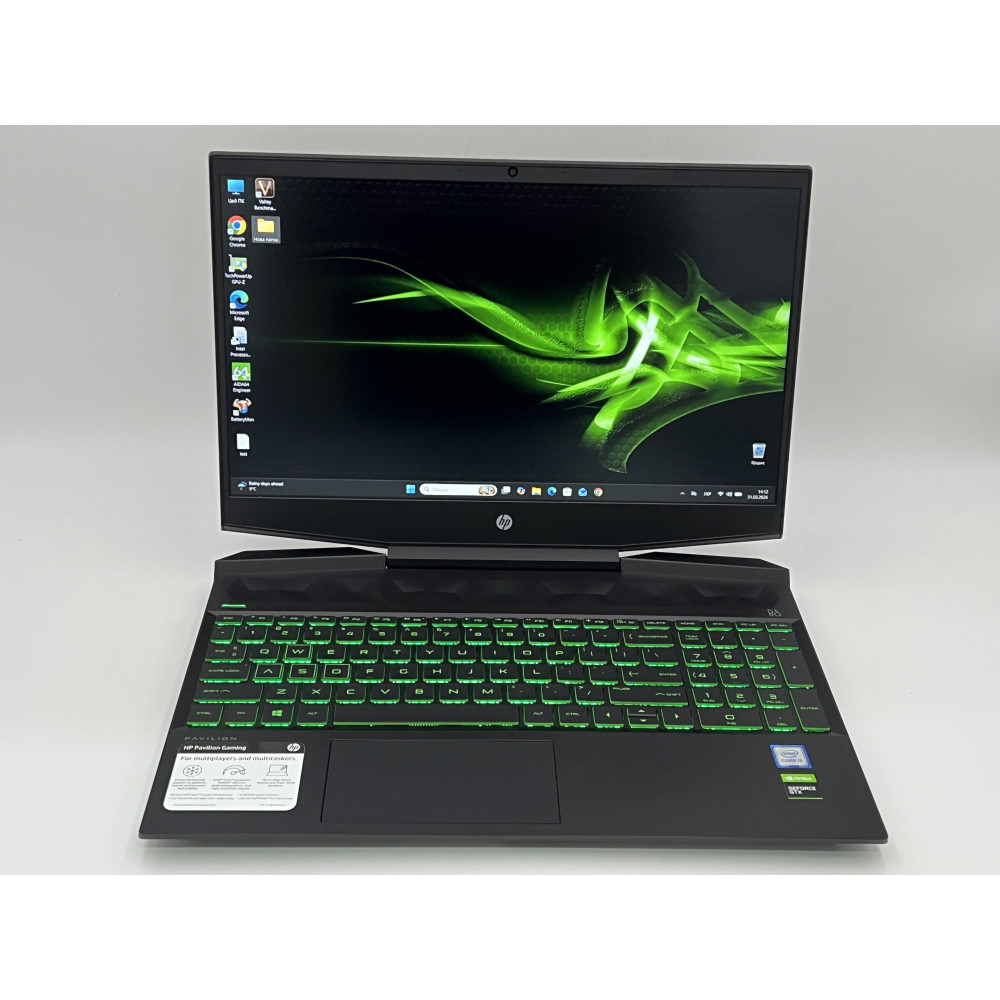 БВ ноутбук HP Pavilion 15-dk0056wm 15.6" FHD/IPS Матовий / i5-9300H / 16 Gb DDR4 / 480 Gb SSD / NVIDIA GeForce GTX 1650 (4 Gb)