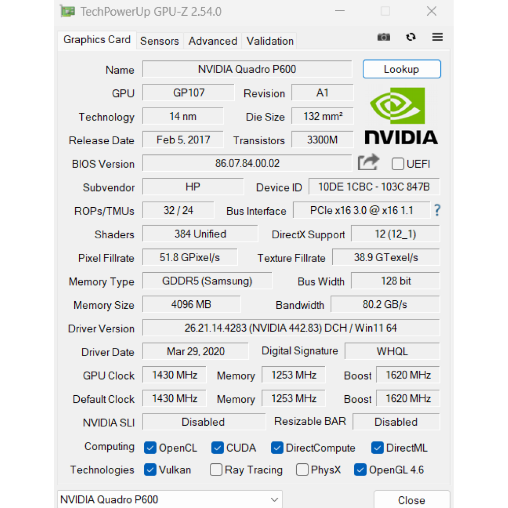 БВ ноутбук HP ZBook 15V G5 15.6" FHD IPS Touch / i7-8750H/ 16GB / 512GB SSD / NVIDIA Quadro P600 (4Gb)