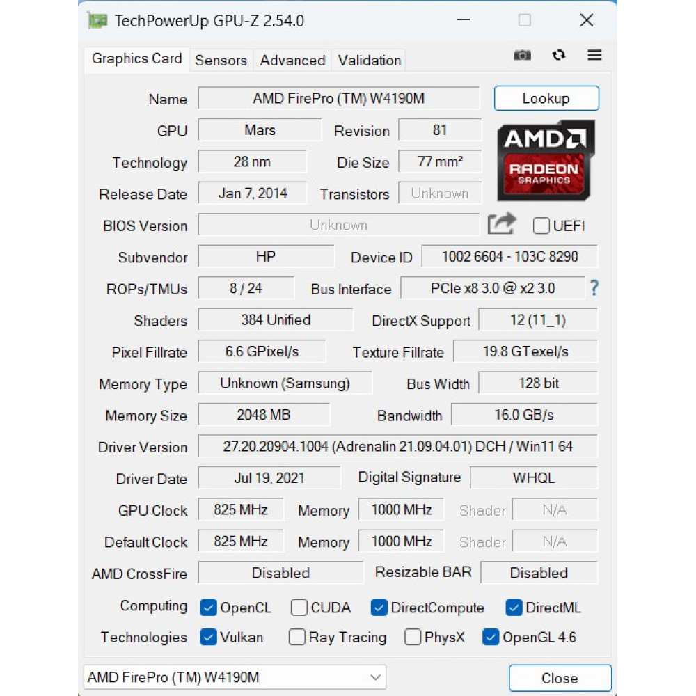 БВ ноутбук HP ZBook 15u G4 15.6" FHD/IPS  / i7-7500U / 16Gb / 256Gb SSD / FirePro W4190M (2Gb)