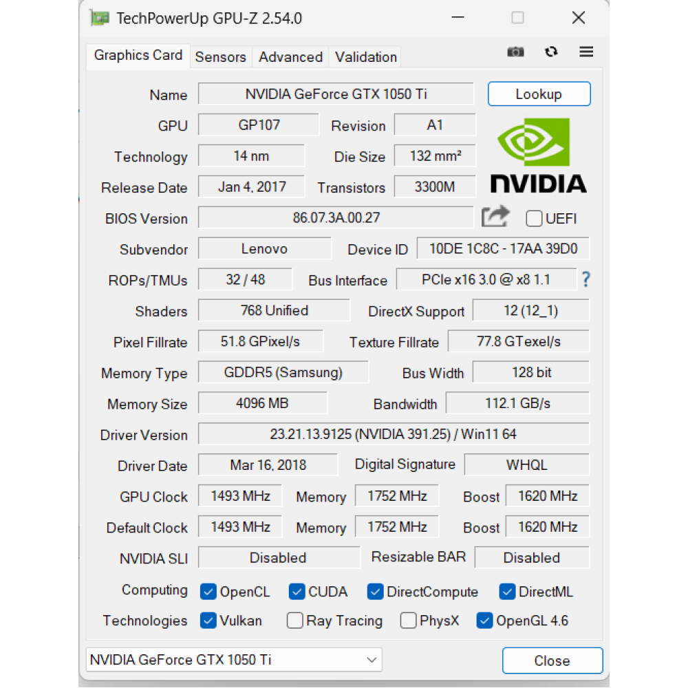 БВ ноутбук Lenovo Legion Y520-15IKBN 15.6" FHD/IPS / i7-7700HQ / 16 Gb / 256 Gb SSD + 2 Tb HDD / NVIDIA GeForce GTX 1050Ti (4 Gb)