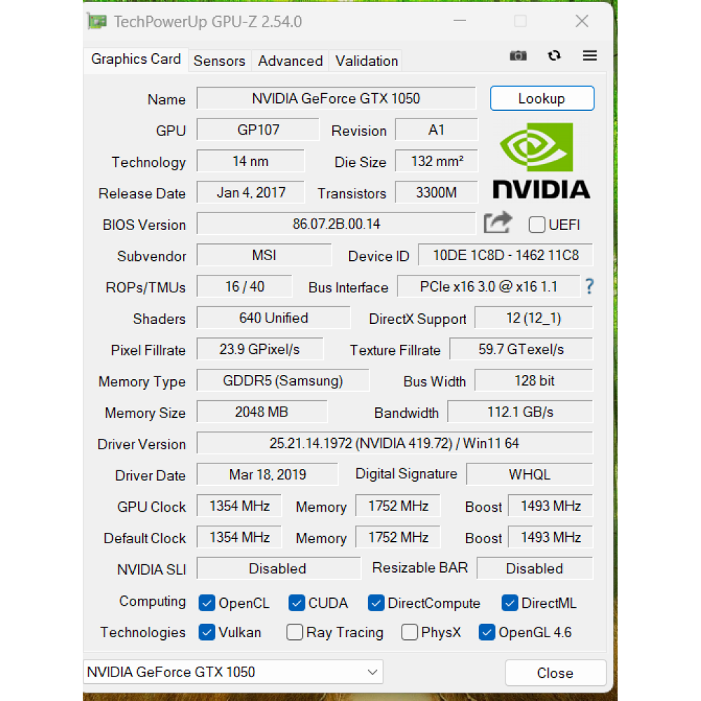 БВ ноутбук MSI GL62M 7RD 15.6" FHD/IPS / i5-7300HQ / 16 Gb / 256Gb SSD + 2Tb HDD / NVIDIA GeForce GTX1050 (2 Gb)