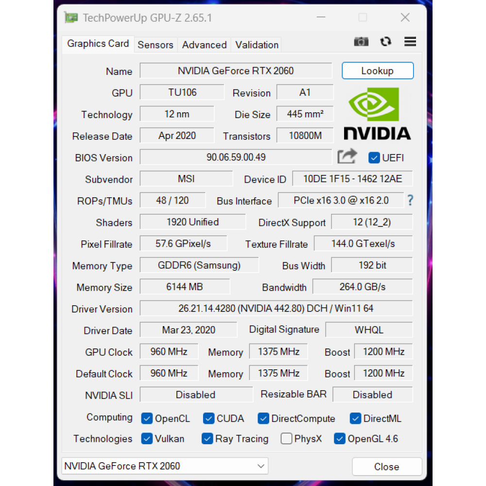 БВ ноутбук MSI GS66 Stealth 10SE 15.0" FHD/IPS 240Hz / i7-10875H (8x16) / 16 Gb / 512Gb SSD / NVIDIA GeForce RTX 2060 (6 Gb)