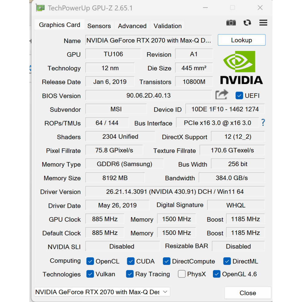 БВ ноутбук MSI P65 Creator 9SF 15.6" 4K/IPS / i9-9880H (8x16) / 32 Gb / 1000Gb SSD / NVIDIA GeForce RTX 2070 (8 Gb)